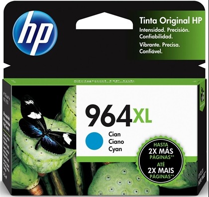 HP 964XL CIAN / CARTUCHO DE ALTO RENDIMIENTO PARA IMPRESORA HP OFFICEJET 9010, 9020